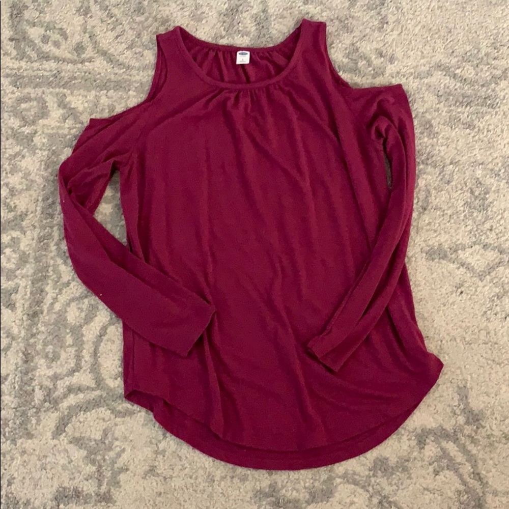 Long Sleeve Blouse Peek a boo sleeves